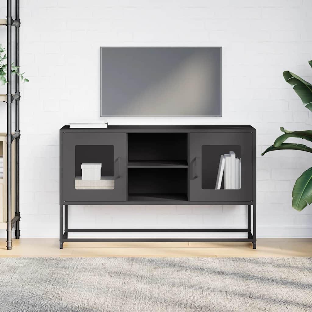 Dulap TV, negru, 68,5x39x60,5 cm, oțel GartenMobel Dekor