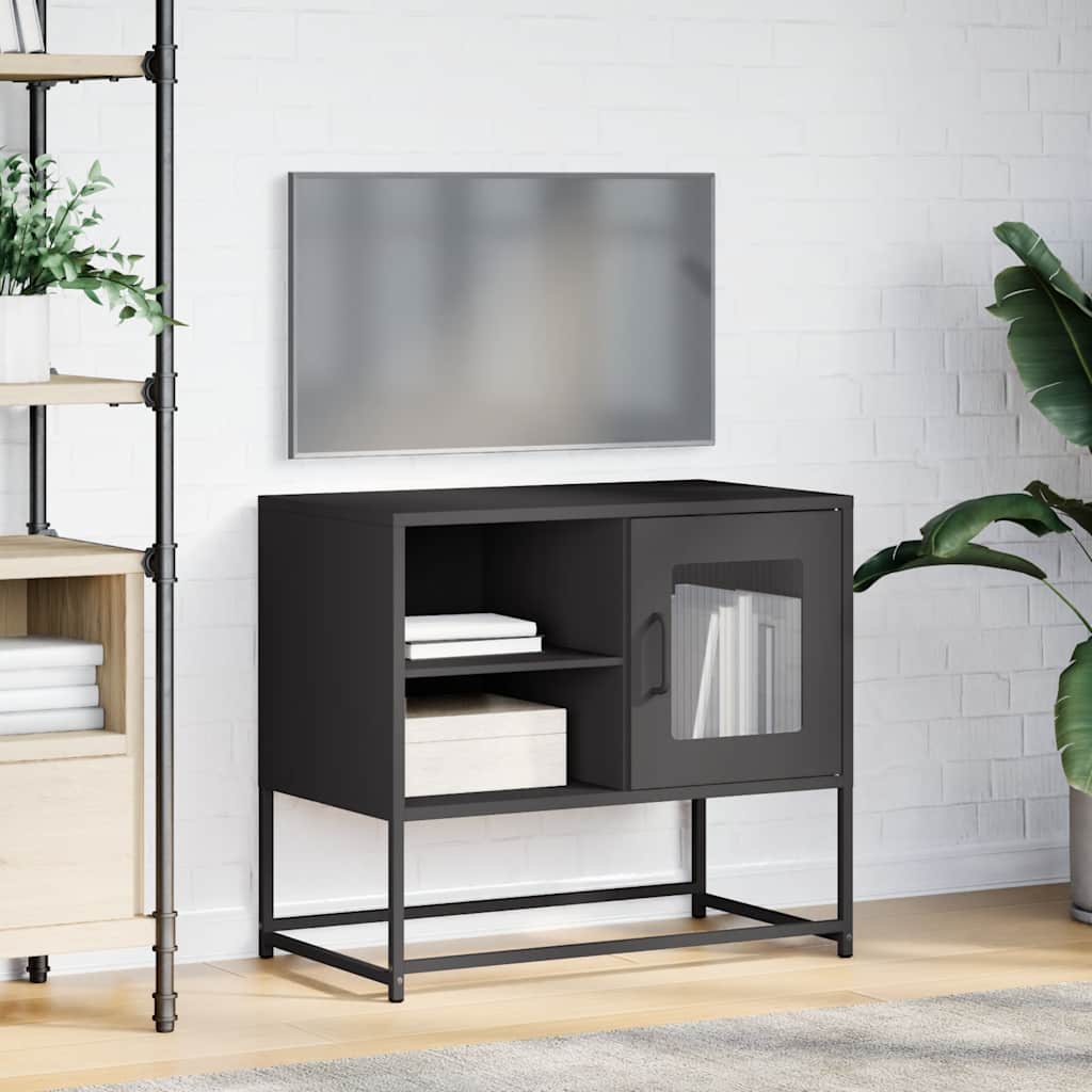 Dulap TV, negru, 68x39x60,5 cm, oțel GartenMobel Dekor