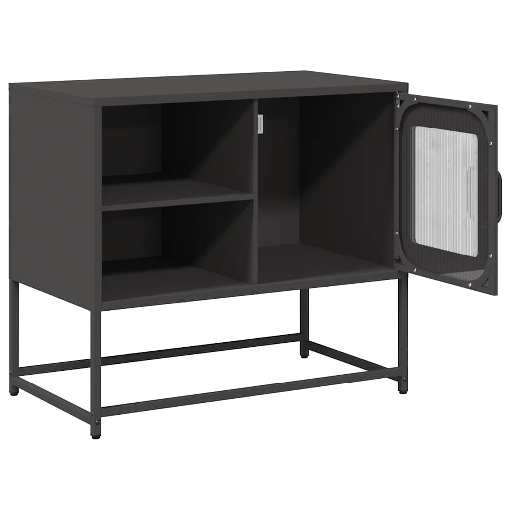 Dulap TV, negru, 68x39x60,5 cm, oțel GartenMobel Dekor