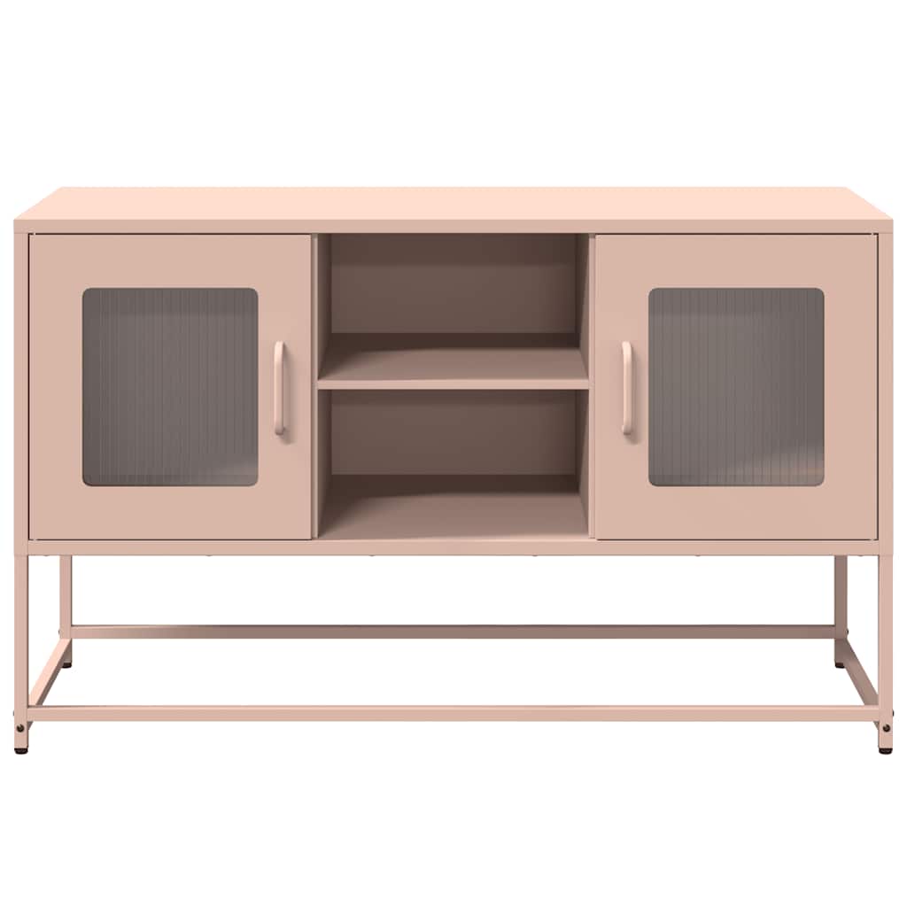 Dulap TV, roz, 100,5x39x60,5 cm, oțel GartenMobel Dekor