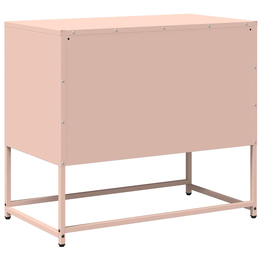 Dulap TV, roz, 68x39x60,5 cm, oțel GartenMobel Dekor