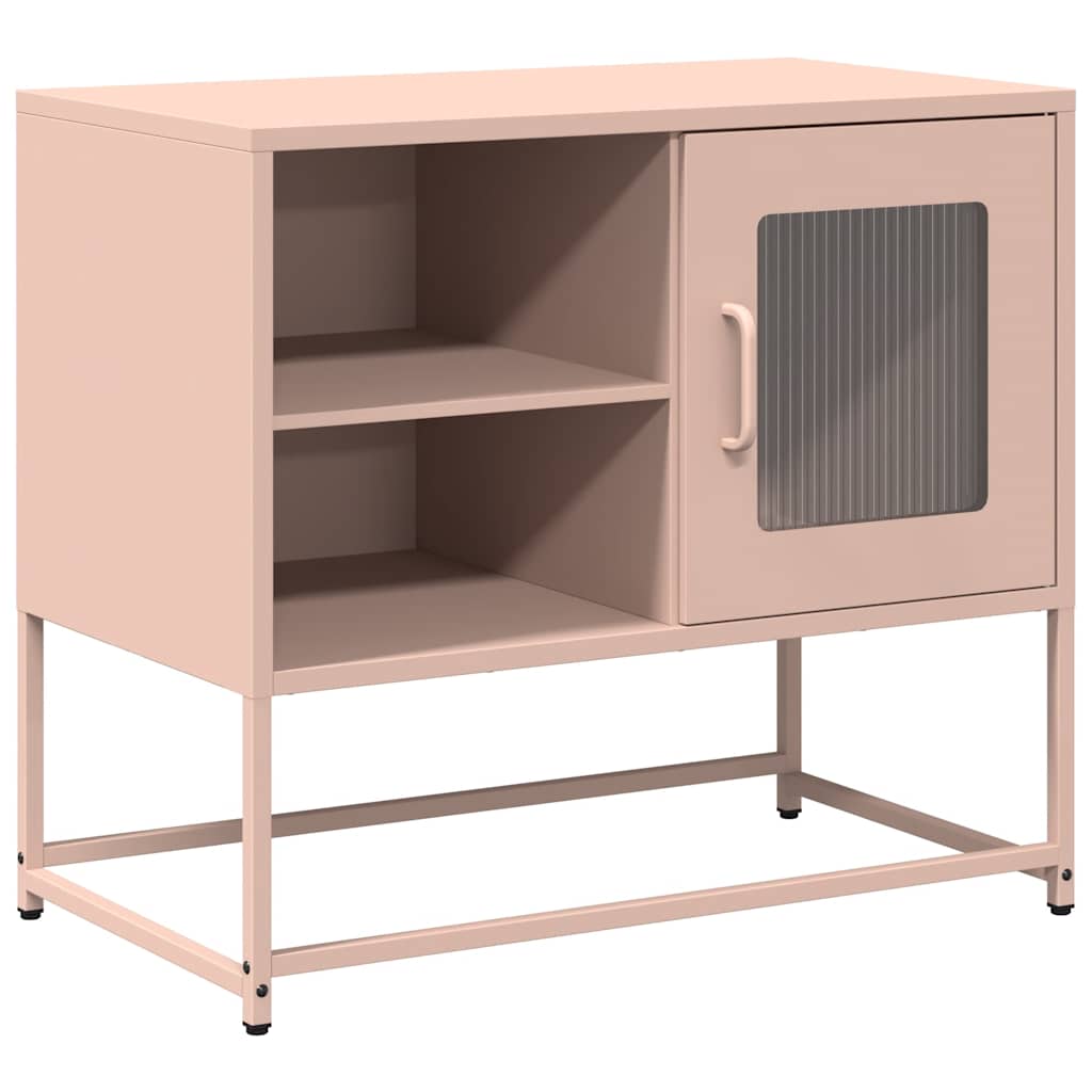 Dulap TV, roz, 68x39x60,5 cm, oțel GartenMobel Dekor