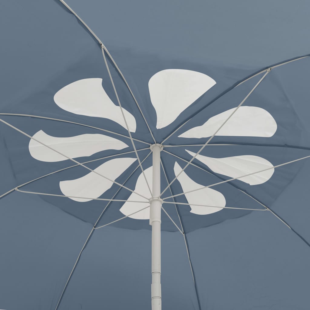 Umbrelă de soare de plajă, albastru, 300 cm GartenMobel Dekor