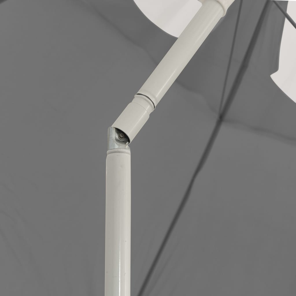 Umbrelă de soare de plajă, antracit, 300 cm GartenMobel Dekor