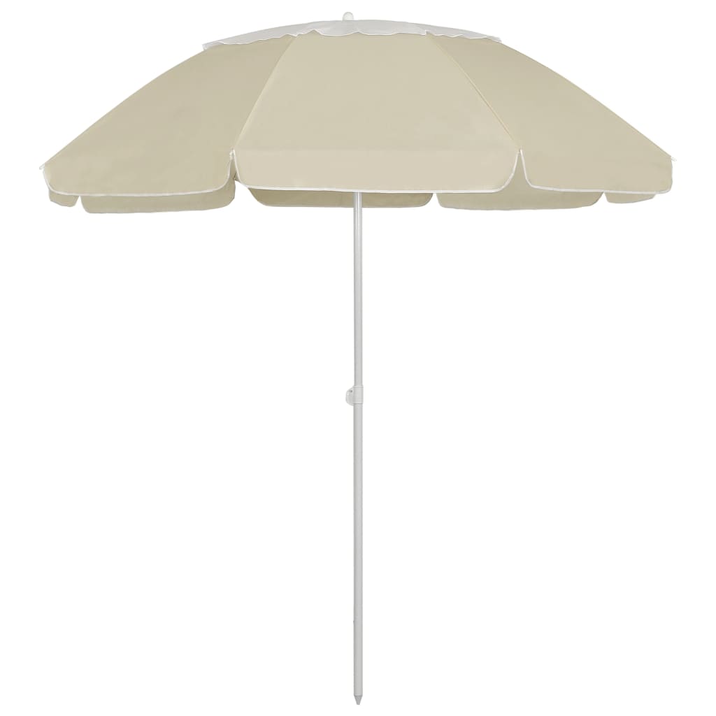 Umbrelă de soare de plajă, galben nisipiu, 300 cm GartenMobel Dekor