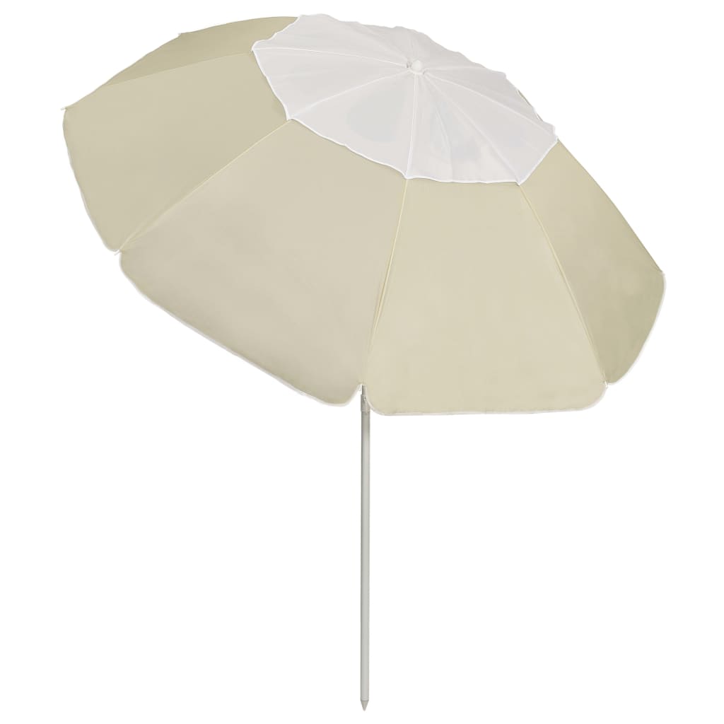 Umbrelă de soare de plajă, galben nisipiu, 300 cm GartenMobel Dekor