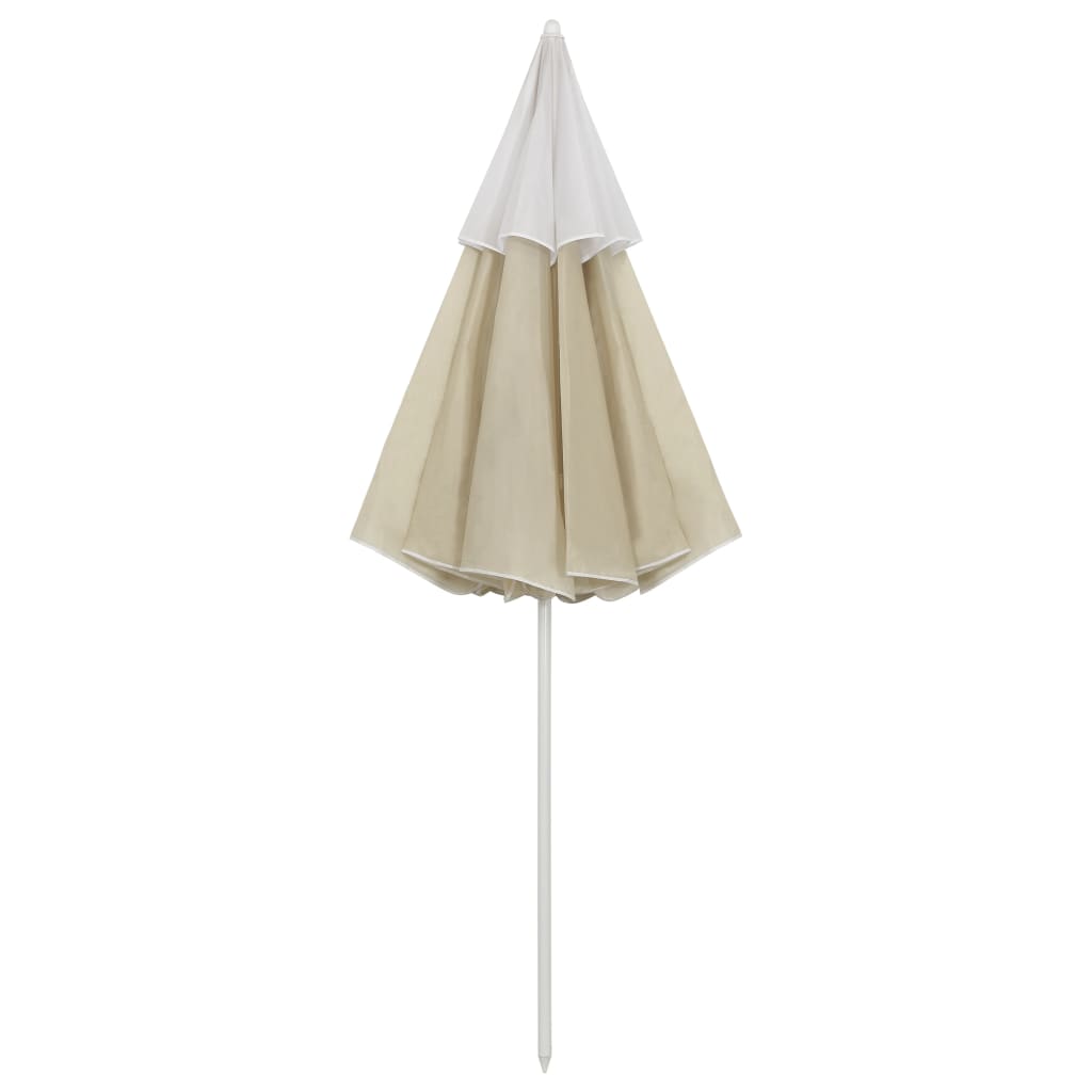 Umbrelă de soare de plajă, galben nisipiu, 300 cm GartenMobel Dekor