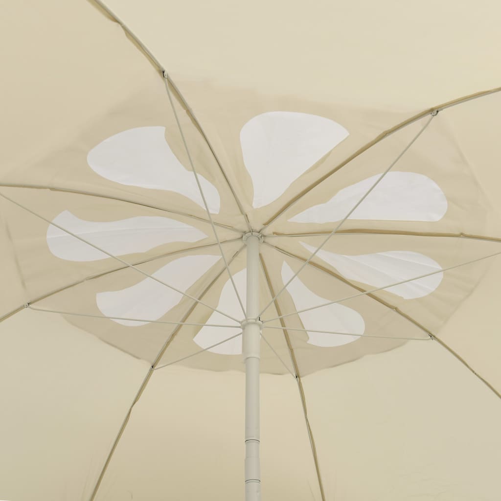 Umbrelă de soare de plajă, galben nisipiu, 300 cm GartenMobel Dekor