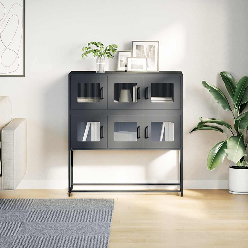 Dulap, antracit, 100,5x39x107 cm, oțel laminat la rece GartenMobel Dekor