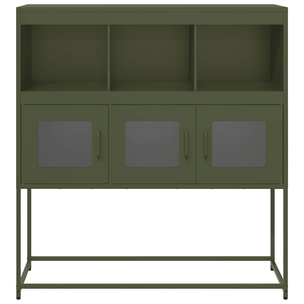Dulap, verde măsliniu, 100,5x39x107 cm, oțel laminat la rece GartenMobel Dekor