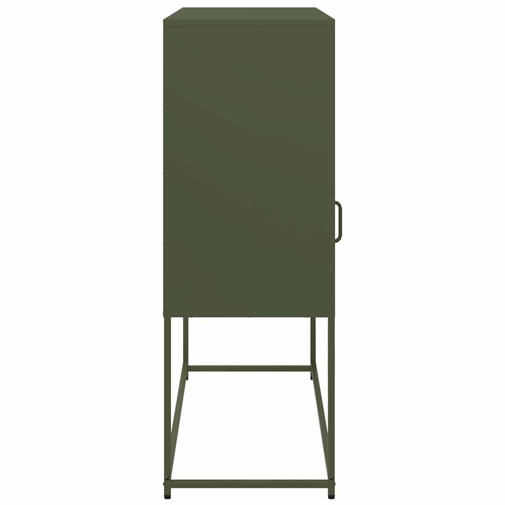 Dulap, verde măsliniu, 100,5x39x107 cm, oțel laminat la rece GartenMobel Dekor