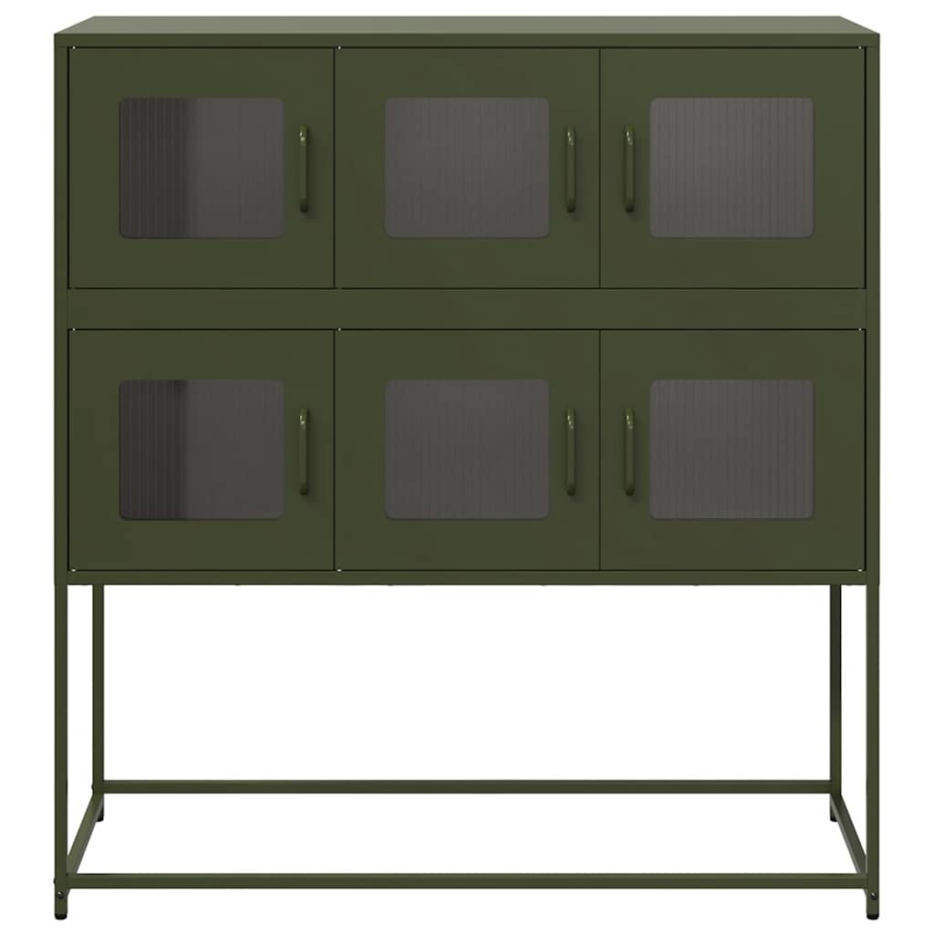 Dulap, verde măsliniu, 100,5x39x107 cm, oțel laminat la rece GartenMobel Dekor