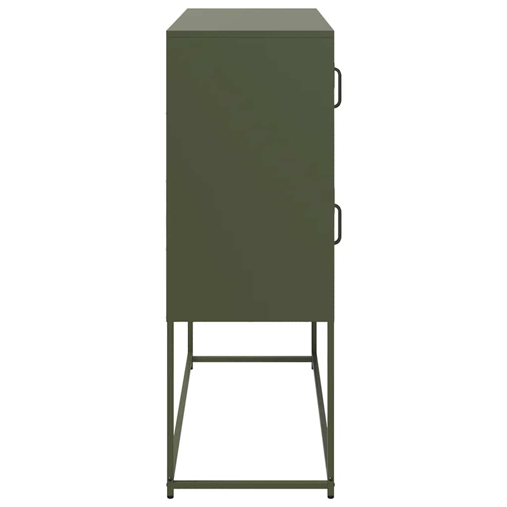 Dulap, verde măsliniu, 100,5x39x107 cm, oțel laminat la rece GartenMobel Dekor