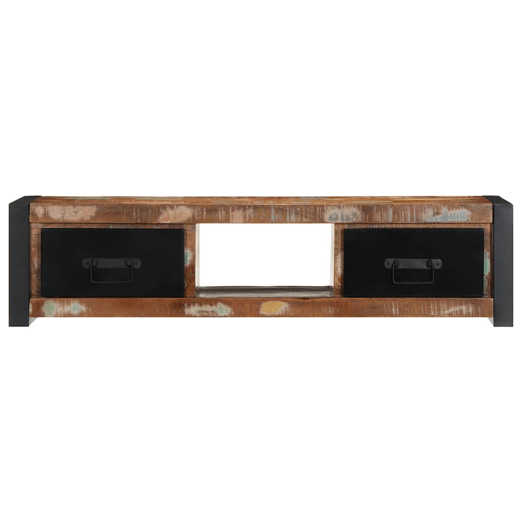 Dulap TV 100x30x25 cm lemn masiv recuperat GartenMobel Dekor