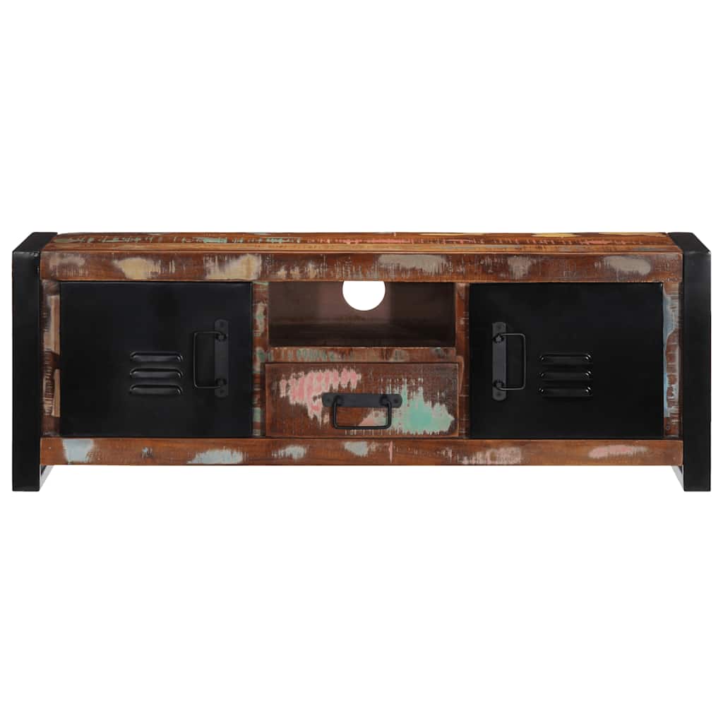 Dulap TV 100x30x35 cm lemn masiv recuperat GartenMobel Dekor