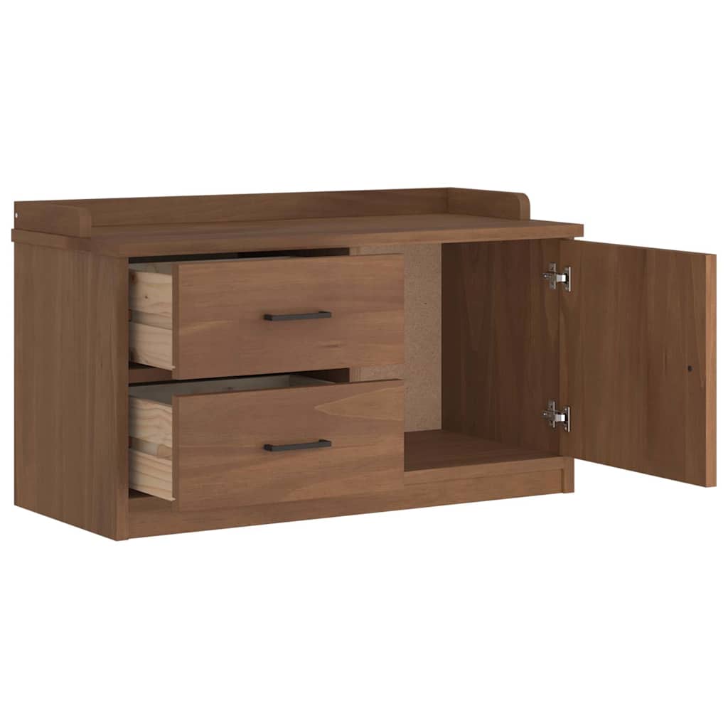 Bancă pentru hol „SANDNES” 87x40x50 cm din lemn masiv de pin GartenMobel Dekor