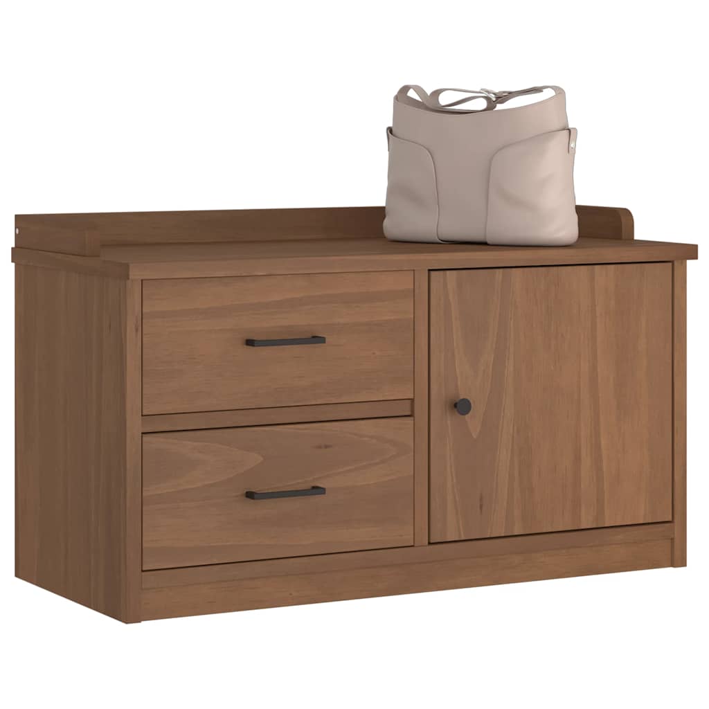 Bancă pentru hol „SANDNES” 87x40x50 cm din lemn masiv de pin GartenMobel Dekor