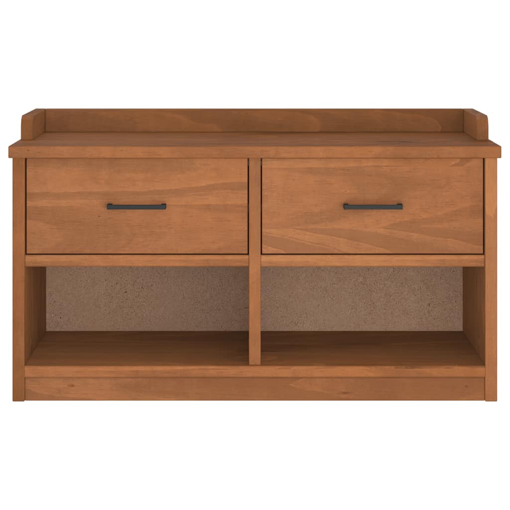 Bancă pentru hol „SANDNES” 87x40x50 cm din lemn masiv de pin GartenMobel Dekor