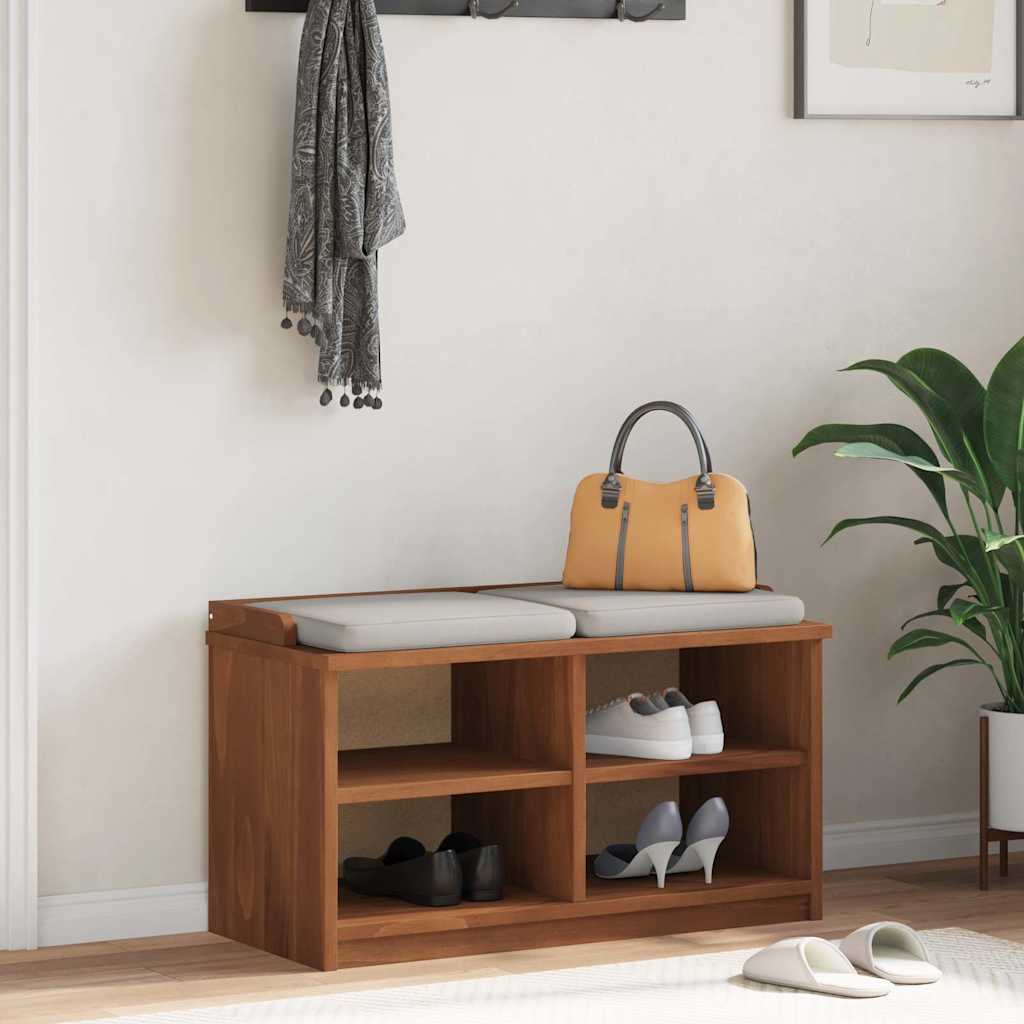 Bancă pentru hol „SANDNES” 87x40x50 cm din lemn masiv de pin GartenMobel Dekor