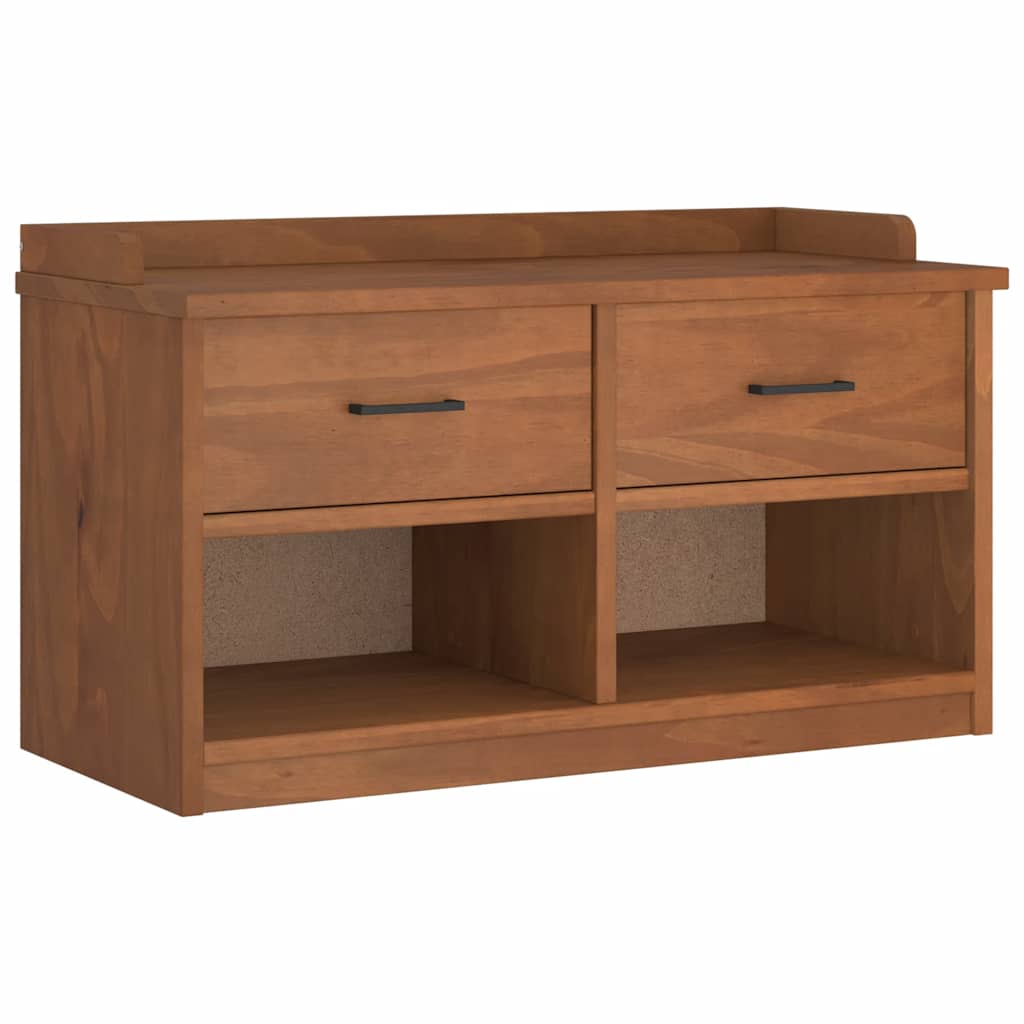 Bancă pentru hol „SANDNES” 87x40x50 cm din lemn masiv de pin GartenMobel Dekor