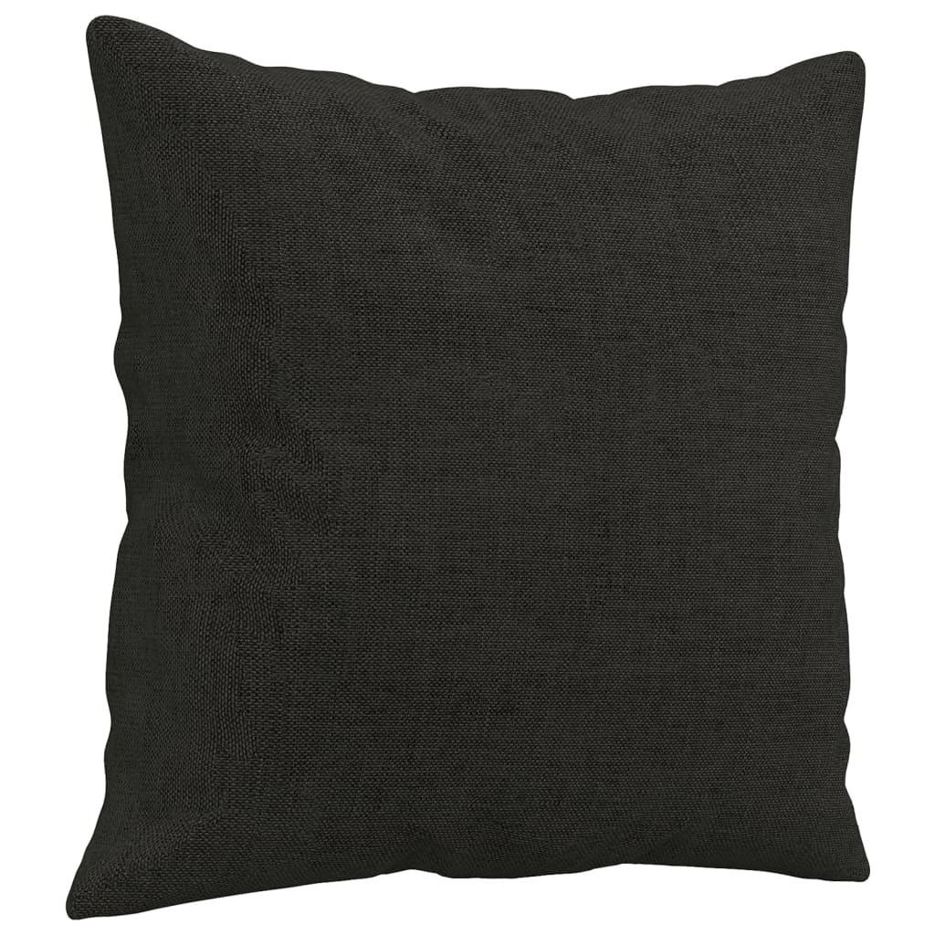 Set de canapele cu perne, 3 piese, negru, textil GartenMobel Dekor