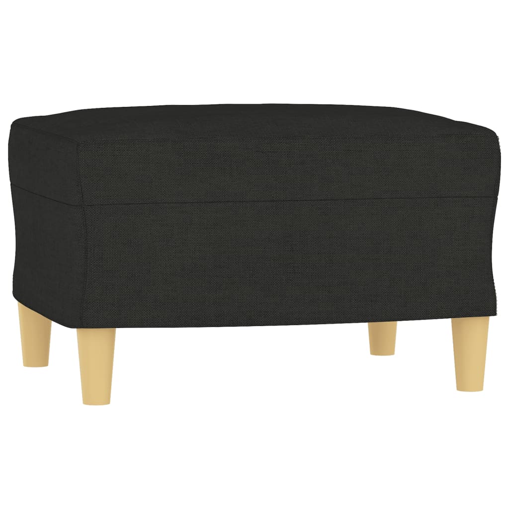 Set de canapele cu perne, 3 piese, negru, textil GartenMobel Dekor