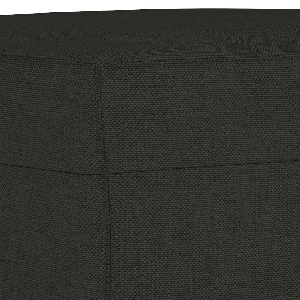 Set de canapele cu perne, 3 piese, negru, textil GartenMobel Dekor
