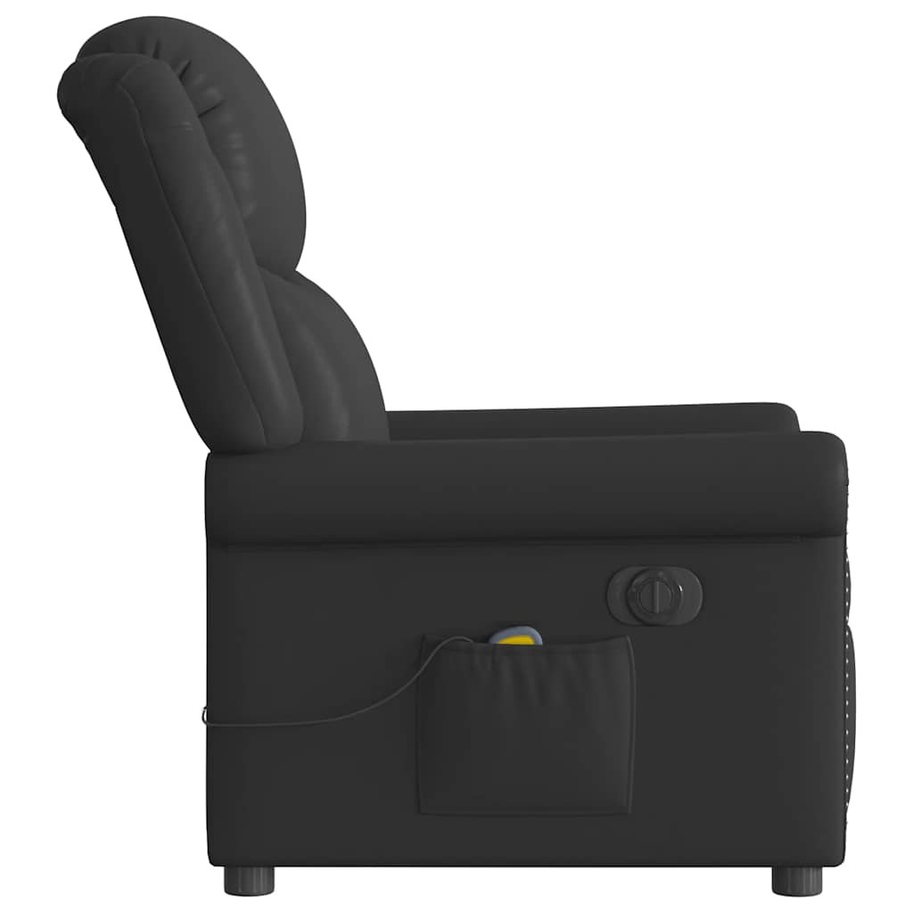 Scaun electric masaj pentru relaxare neagră lucioasă GartenMobel Dekor