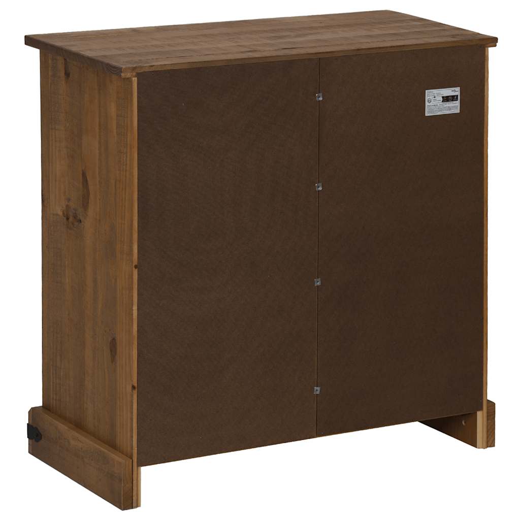 Bufetă HALDEN cu uşă glisantă 80x40x80 cm lemn masiv GartenMobel Dekor