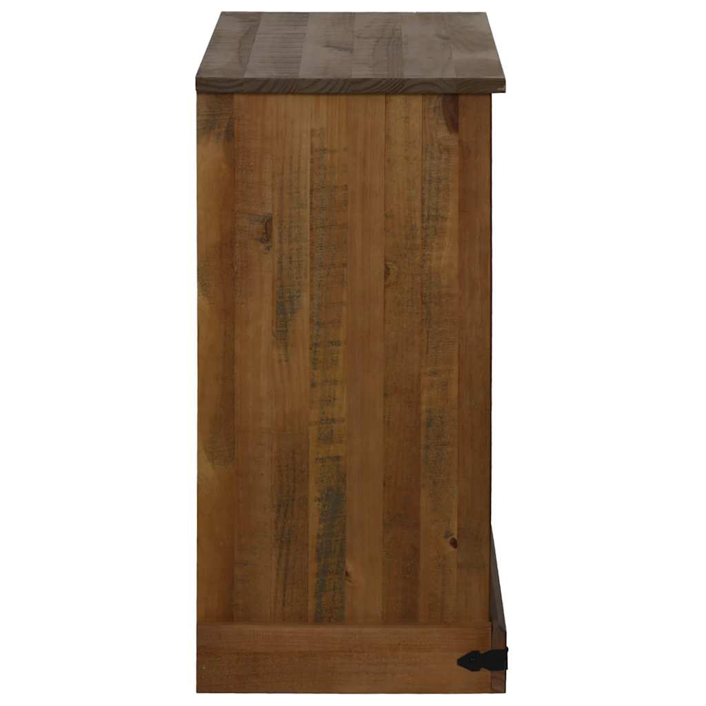 Bufetă HALDEN cu uşă glisantă 80x40x80 cm lemn masiv GartenMobel Dekor