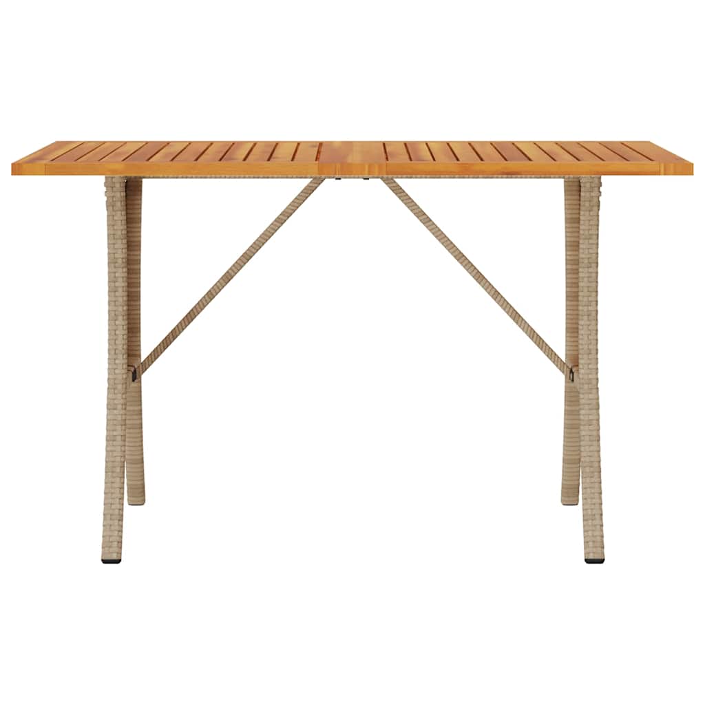 Canapea de grădină cu 3 locuri cu perne și masă, polirattan bej GartenMobel Dekor