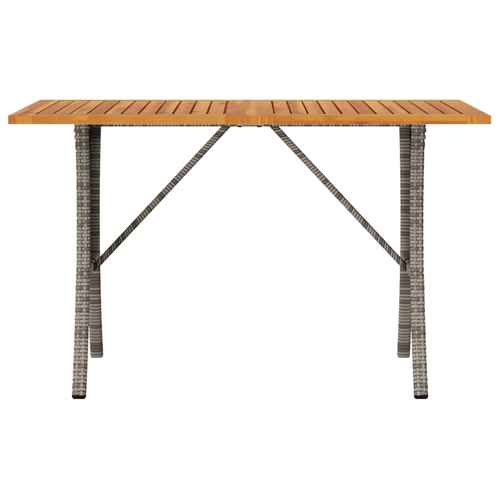 Canapea de grădină cu 3 locuri cu perne și masă polirattan gri GartenMobel Dekor