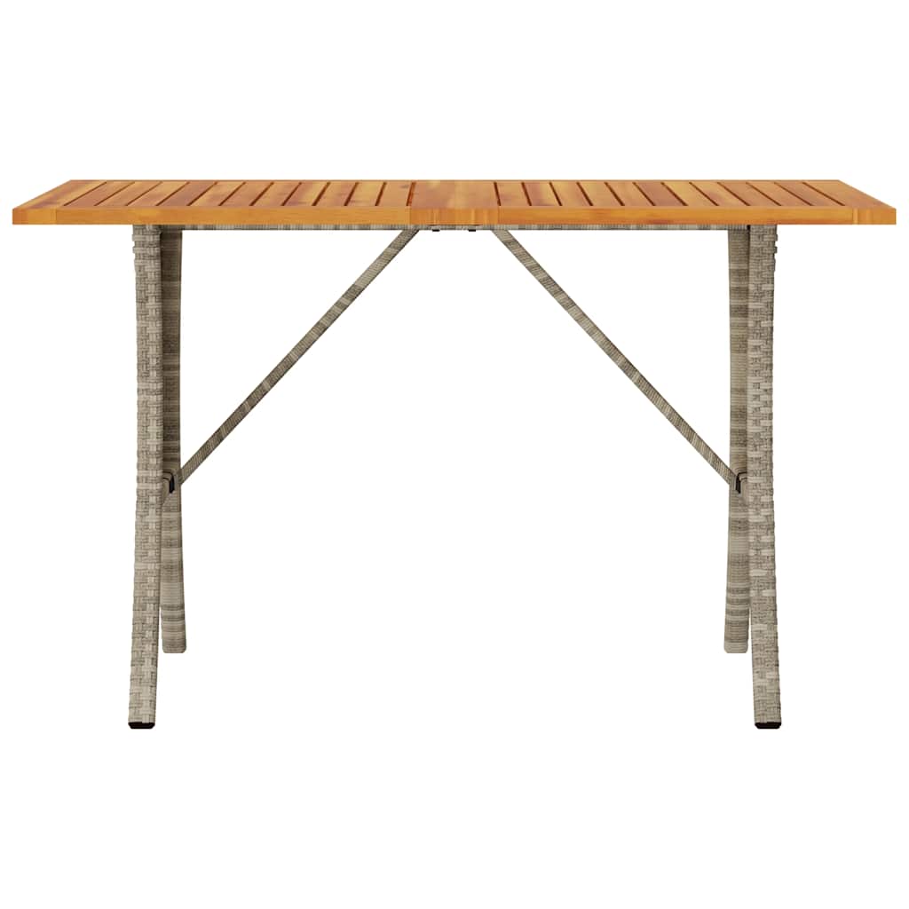 Canapea grădină 3 locuri cu perne masă polirattan gri deschis GartenMobel Dekor