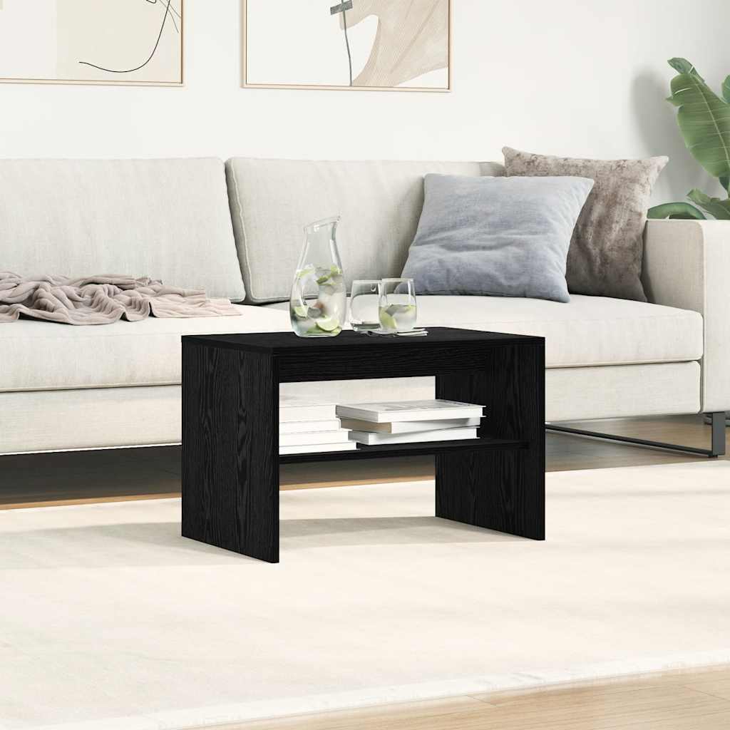 Dulap TV Stejar Negru 60x40x40 cm Lemn prelucrat GartenMobel Dekor