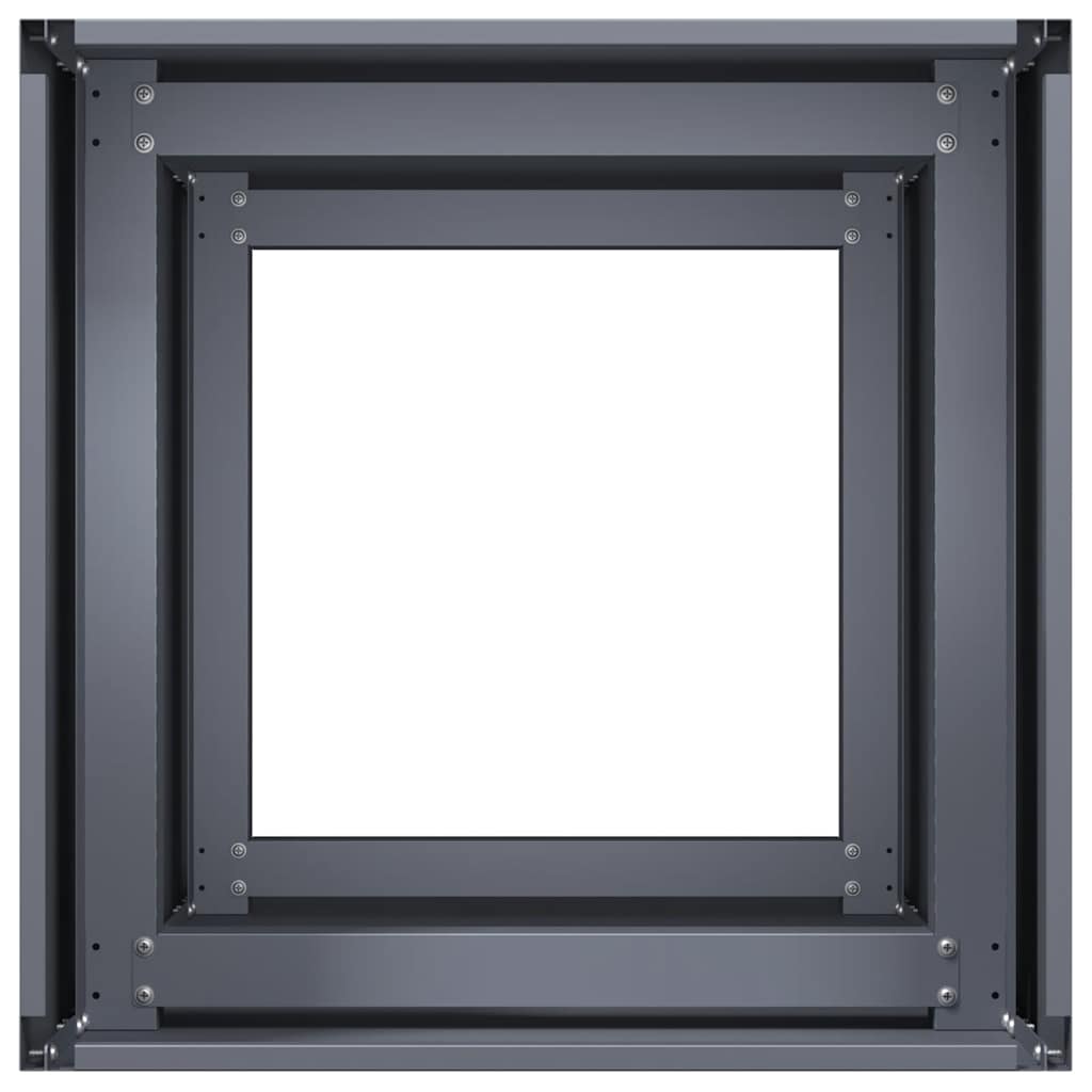 Jardinieră Antracit 40x40x80 cm Oțel laminat la rece GartenMobel Dekor