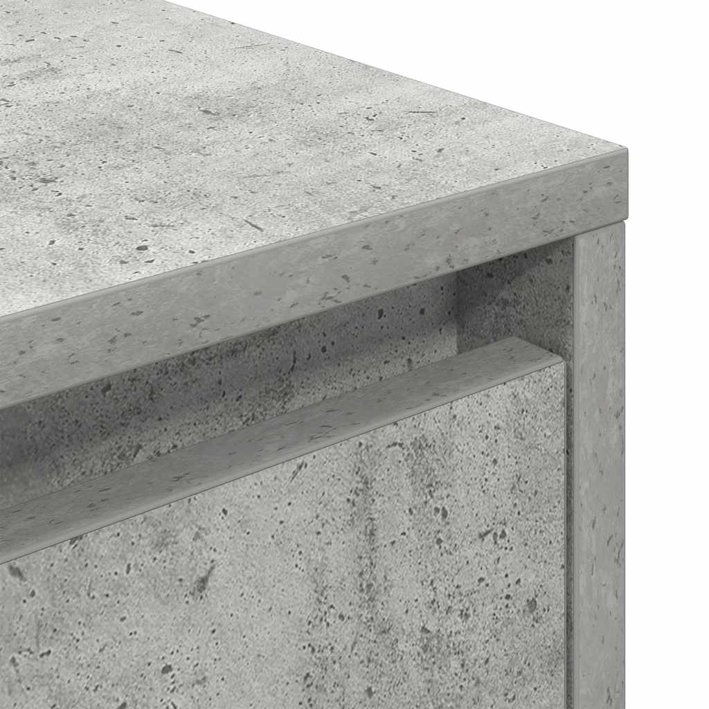 Noptiera cu lumini LED Gri beton 38x34x50 cm GartenMobel Dekor