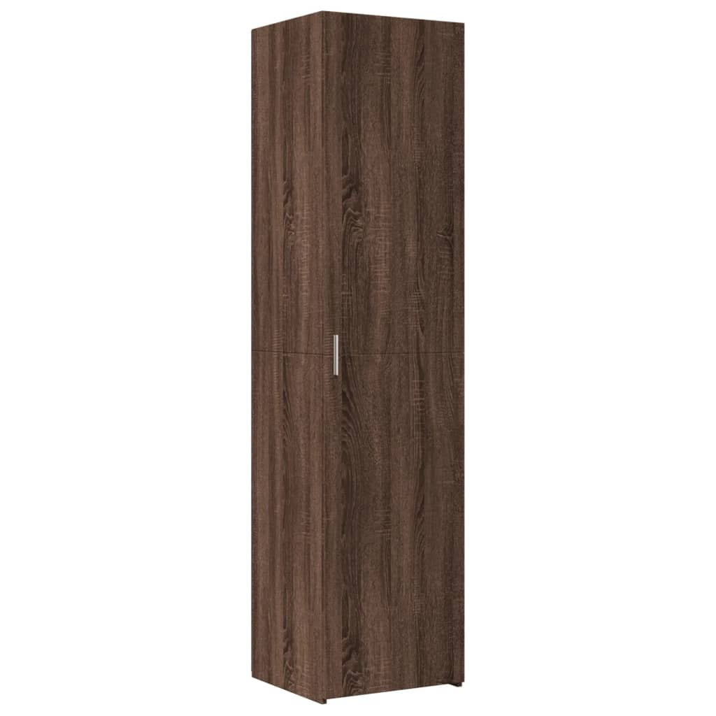 Dulap înalt, stejar maro, 45x42,5x185 cm, lemn prelucrat GartenMobel Dekor