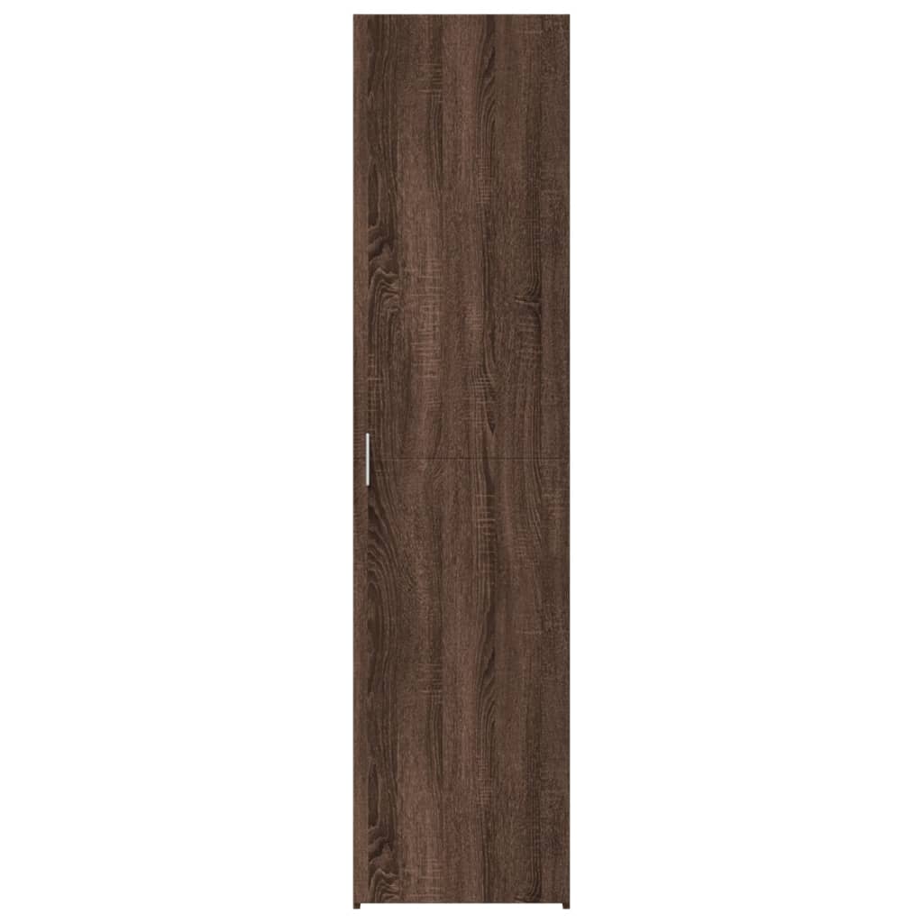 Dulap înalt, stejar maro, 45x42,5x185 cm, lemn prelucrat GartenMobel Dekor
