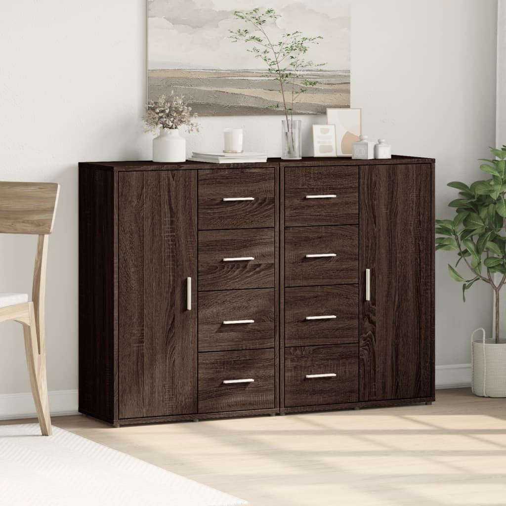 Dulapuri, 2 buc., stejar maro, 60x31x84cm, lemn prelucrat GartenMobel Dekor