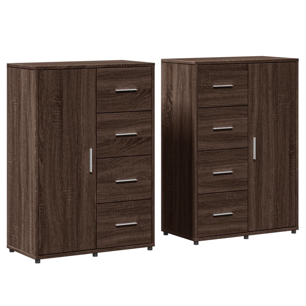 Dulapuri, 2 buc., stejar maro, 60x31x84cm, lemn prelucrat GartenMobel Dekor