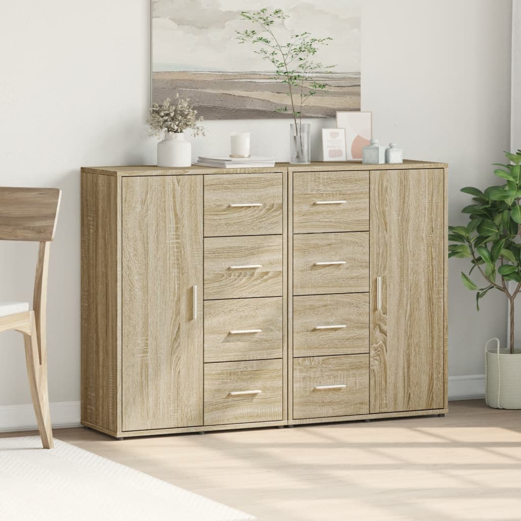 Dulapuri, 2 buc., stejar sonoma, 60x31x84 cm, lemn prelucrat GartenMobel Dekor