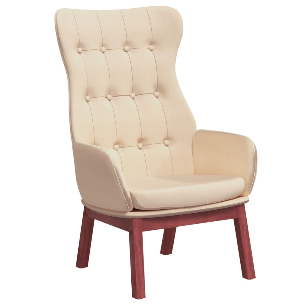 Scaun de relaxare, crem, material textil GartenMobel Dekor