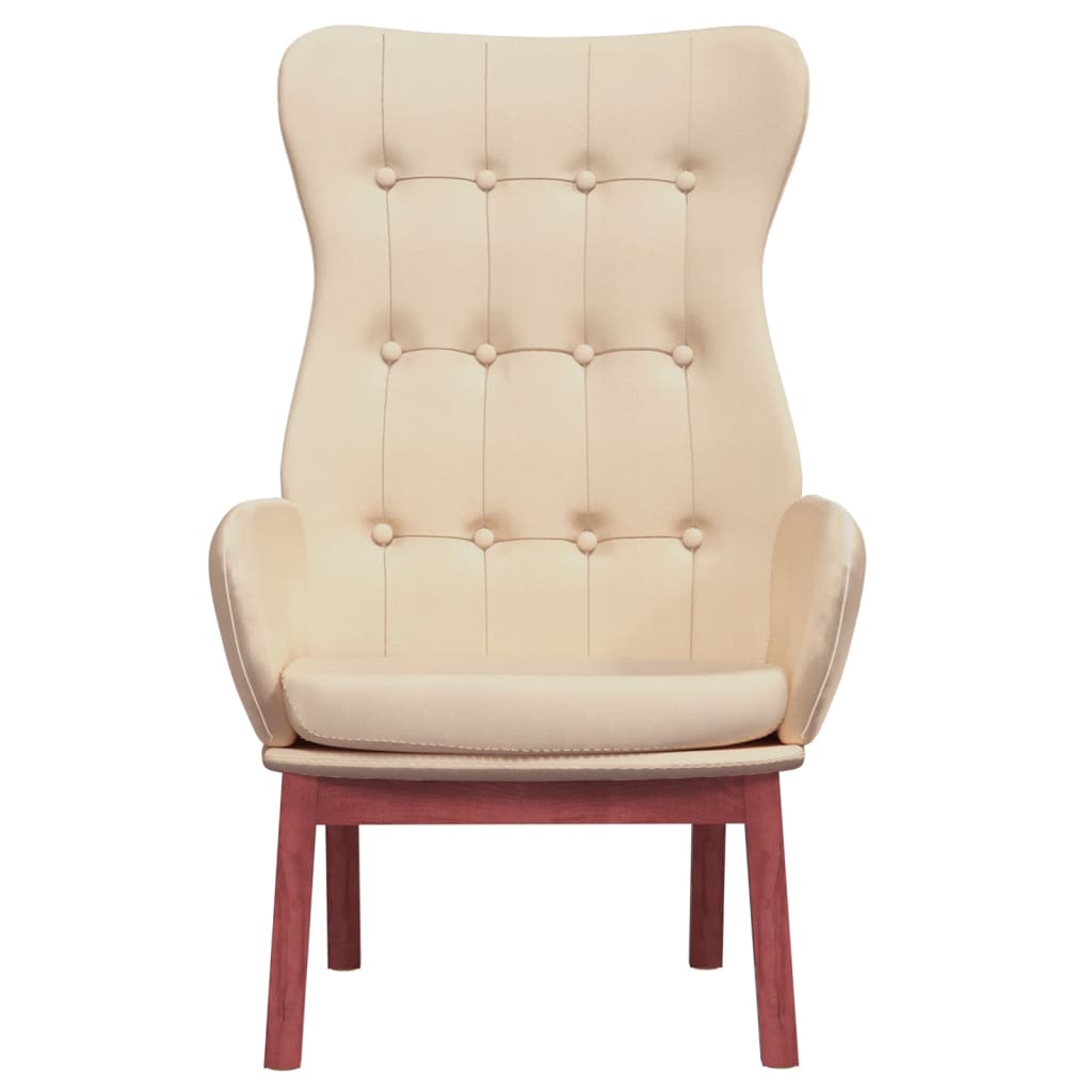 Scaun de relaxare, crem, material textil GartenMobel Dekor