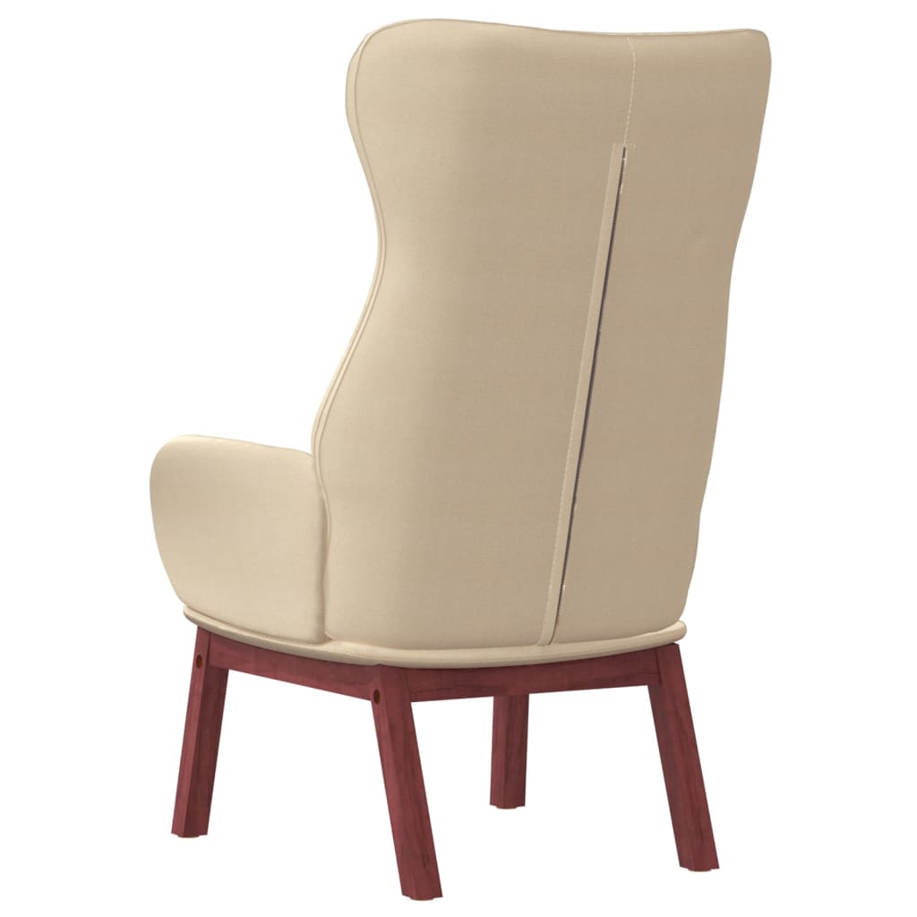 Scaun de relaxare, crem, material textil GartenMobel Dekor