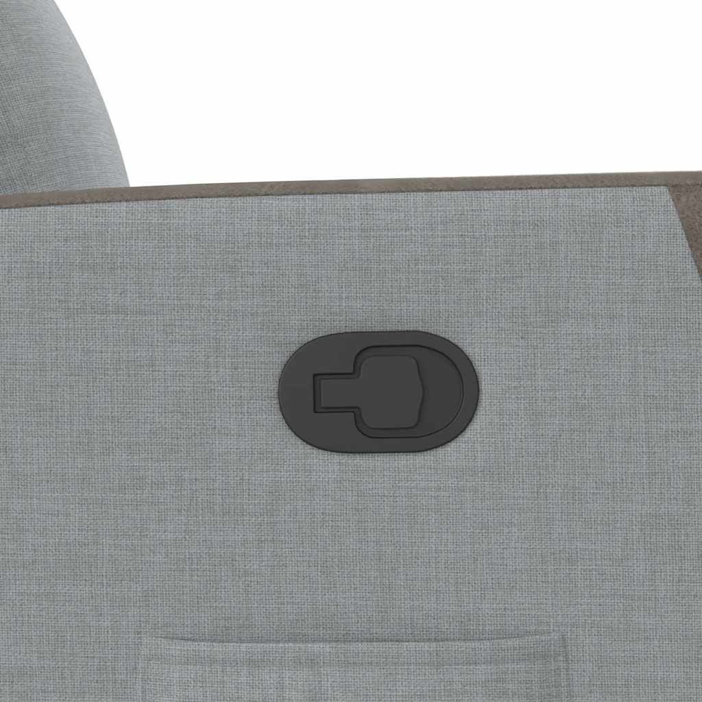 Fotoliu rabatabil cu ridicare, gri deschis, material textil GartenMobel Dekor
