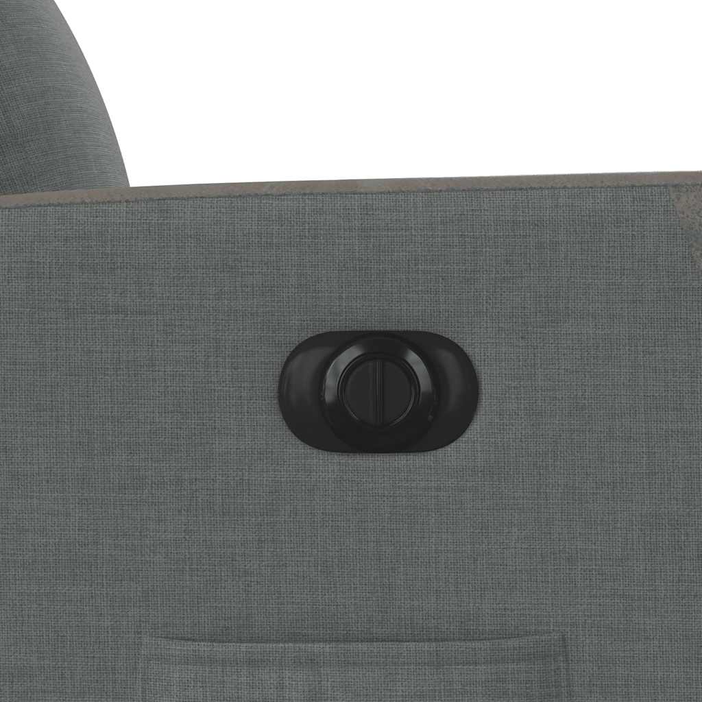 Fotoliu rabatabil electric, gri închis, material textil GartenMobel Dekor