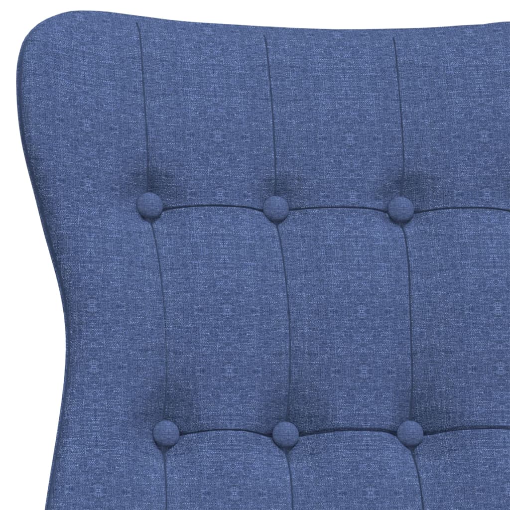 Scaun de relaxare, albastru, material textil GartenMobel Dekor
