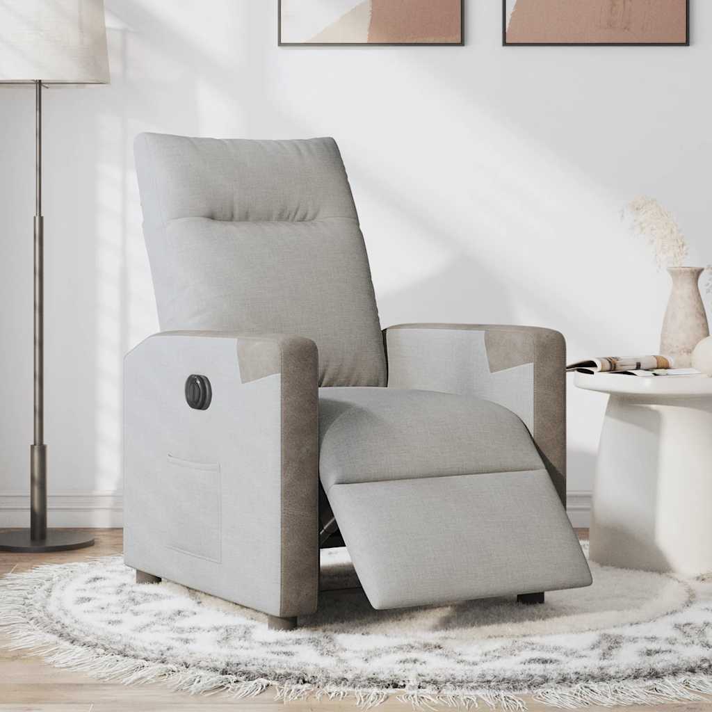 Scaun reclinabil electric Cloud Grey Fabric GartenMobel Dekor