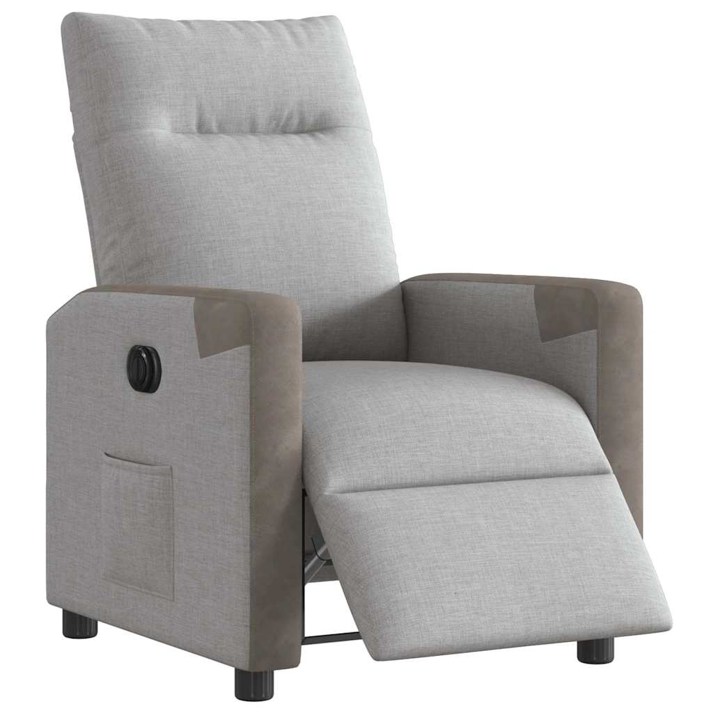 Scaun reclinabil electric Cloud Grey Fabric GartenMobel Dekor