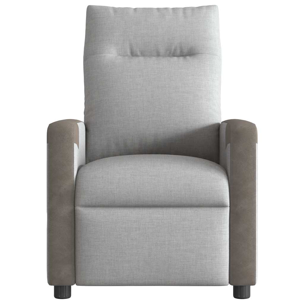 Scaun reclinabil electric pentru masaj Cloud Grey Fabric GartenMobel Dekor